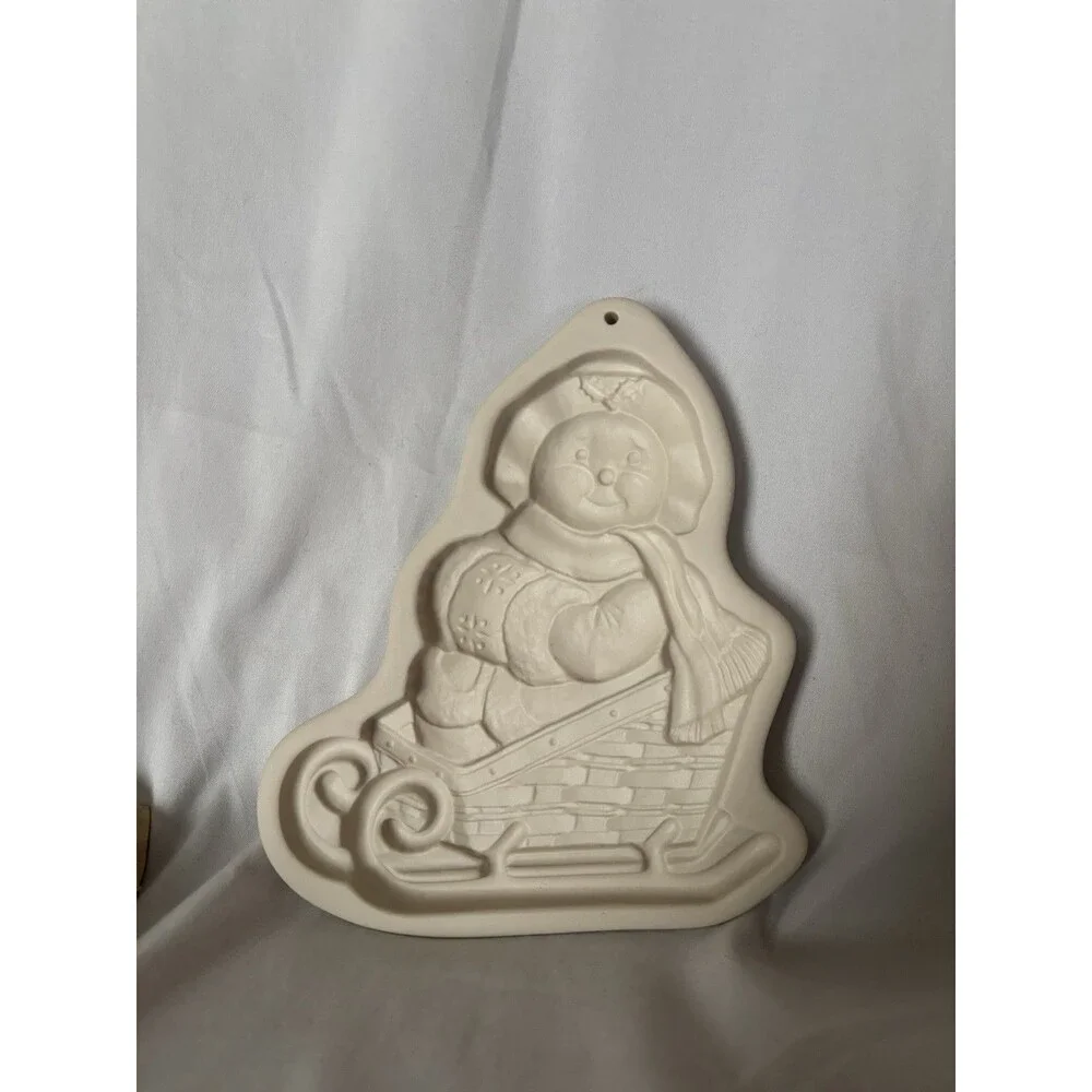 Lot of 4 Longaberger Cookie Molds Kris Kringle, Easter Bunny, Sleigh Belle